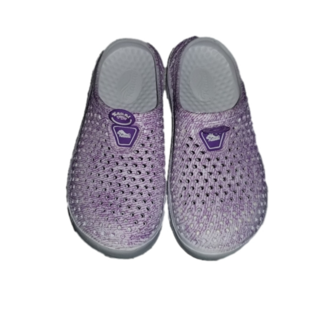 Kauai Slide On Ventilated Mesh Look All Rubber Sandal Clogs Size EUR 35